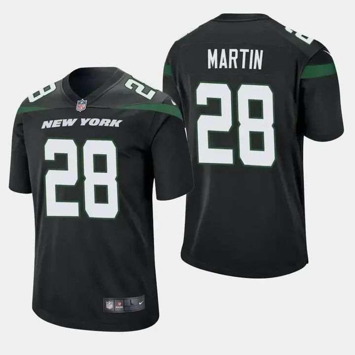 Men New York Jets #28 Curtis Martin Nike Black Game Retired Player NFL Jersey->new york jets->NFL Jersey